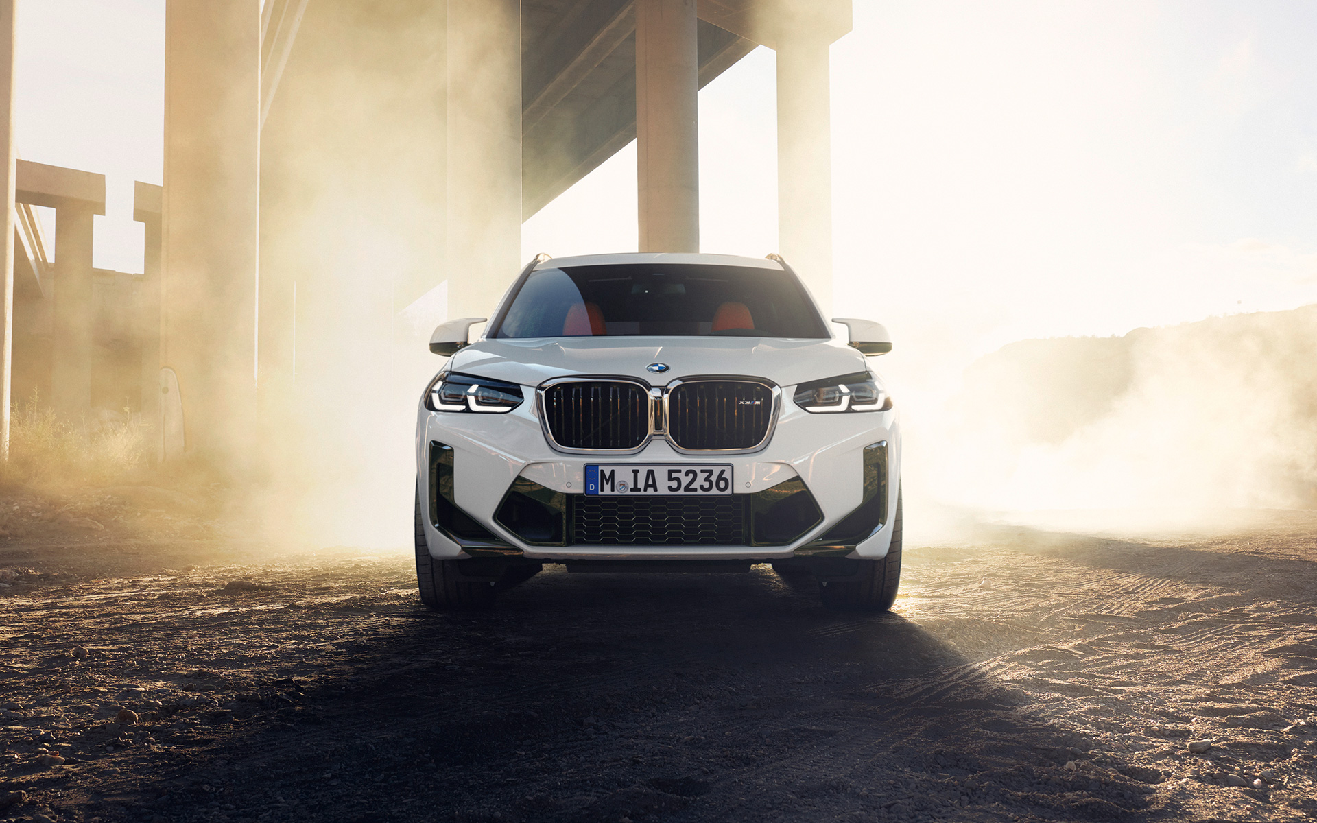 BMW X3 M F97 LCI Facelift 2021 Alpine White front view