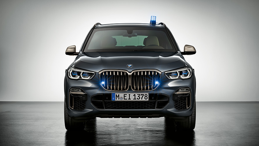 BMW Protection Vehicles Additional Equipment exterior blue light