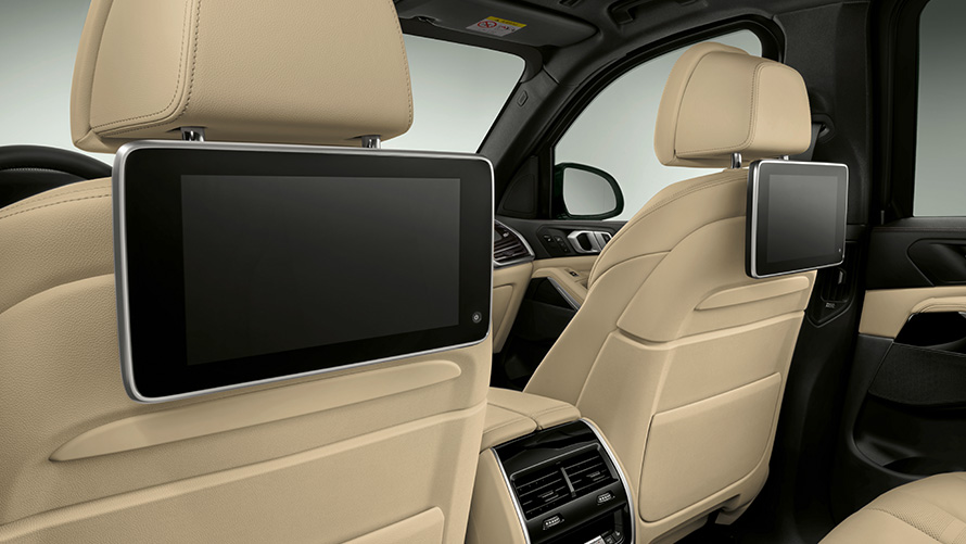 BMW Protection Vehicles Additional Equipment interior display on front seats