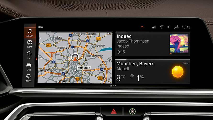 BMW Protection Vehicles BMW Intelligent Personal Assistant control Display 