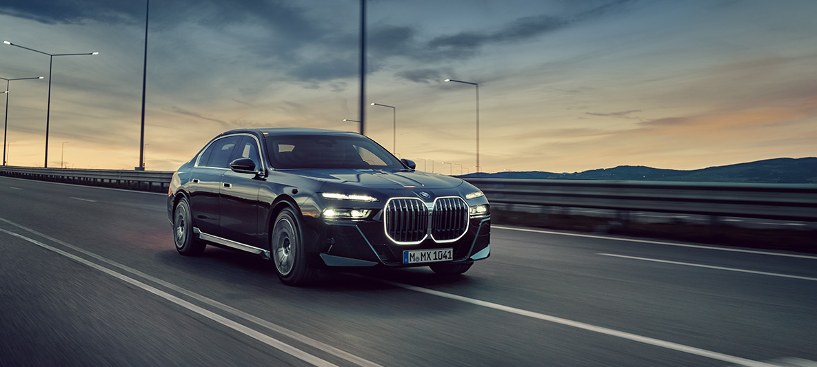BMW Protection Vehicles Security Driver Training exterior BMW driving on the street landscape